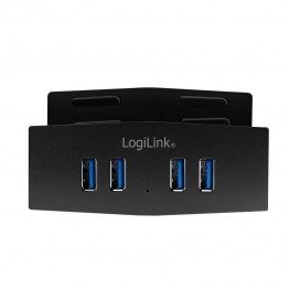 HUB USB Logilink UA0348, USB 3.0 x4, Negru